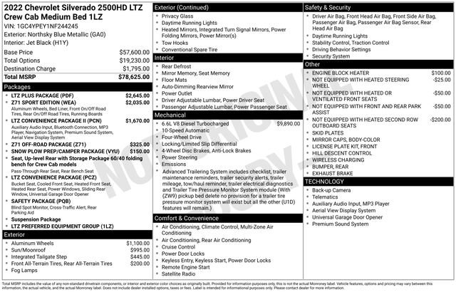 Certified 2022 Chevrolet Silverado 2500 LTZ w/ LTZ Plus Package image 32