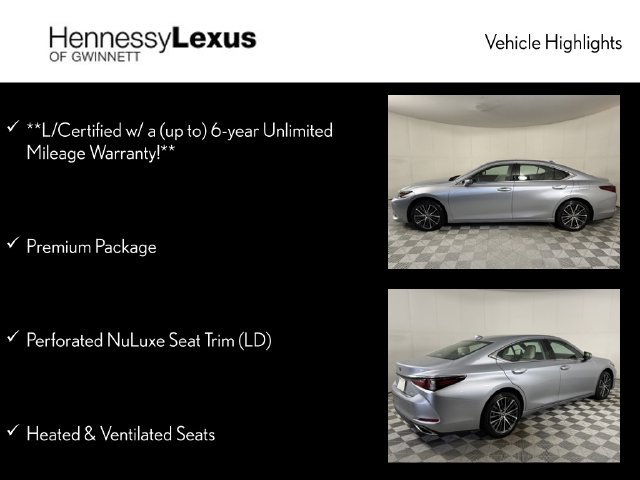 Certified 2025 Lexus ES 350 w/ Premium Package FWD image 12