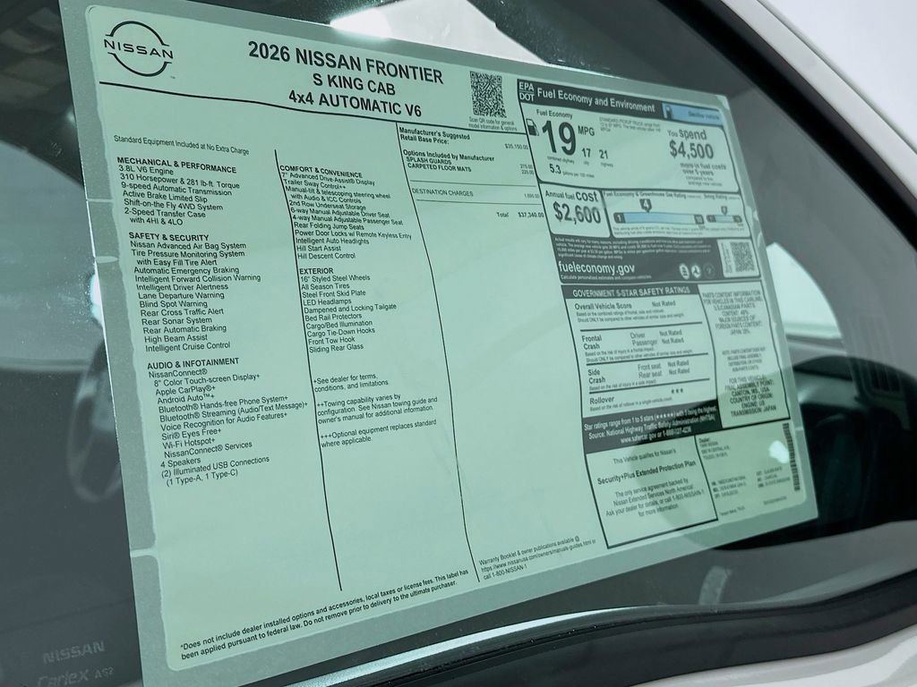 New 2026 Nissan Frontier S image 13