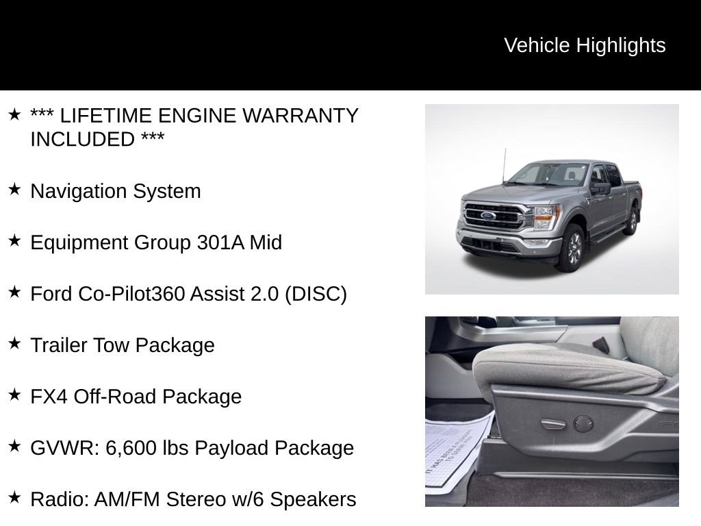 Used 2022 Ford F150 XLT w/ Equipment Group 301A Mid image 2