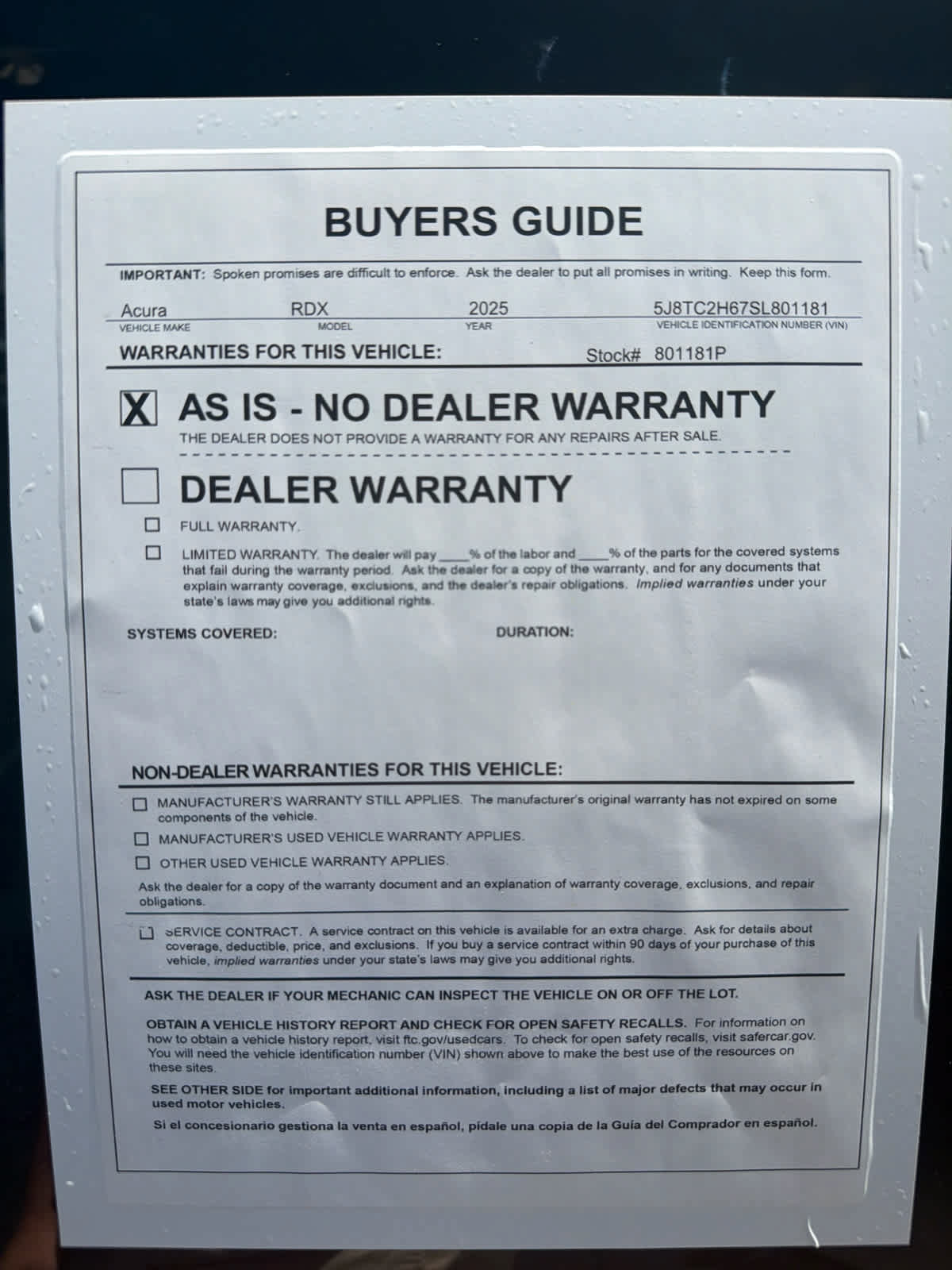 Used 2025 Acura RDX A-Spec AWD/4WD image 33