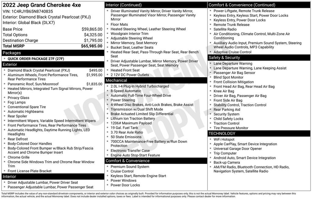 Used 2022 Jeep Grand Cherokee Limited 4xe image 21