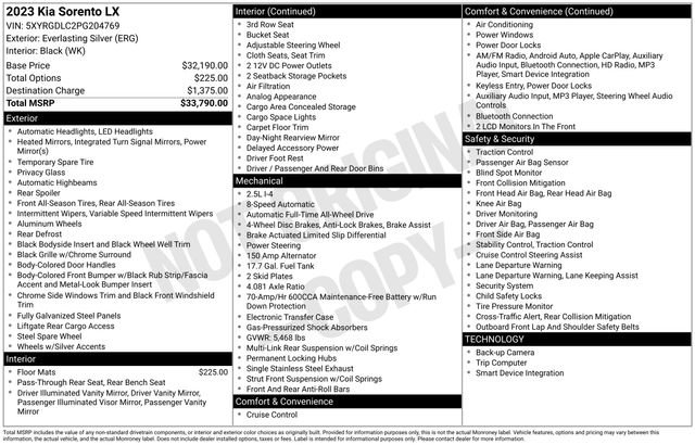 Used 2023 Kia Sorento LX image 9