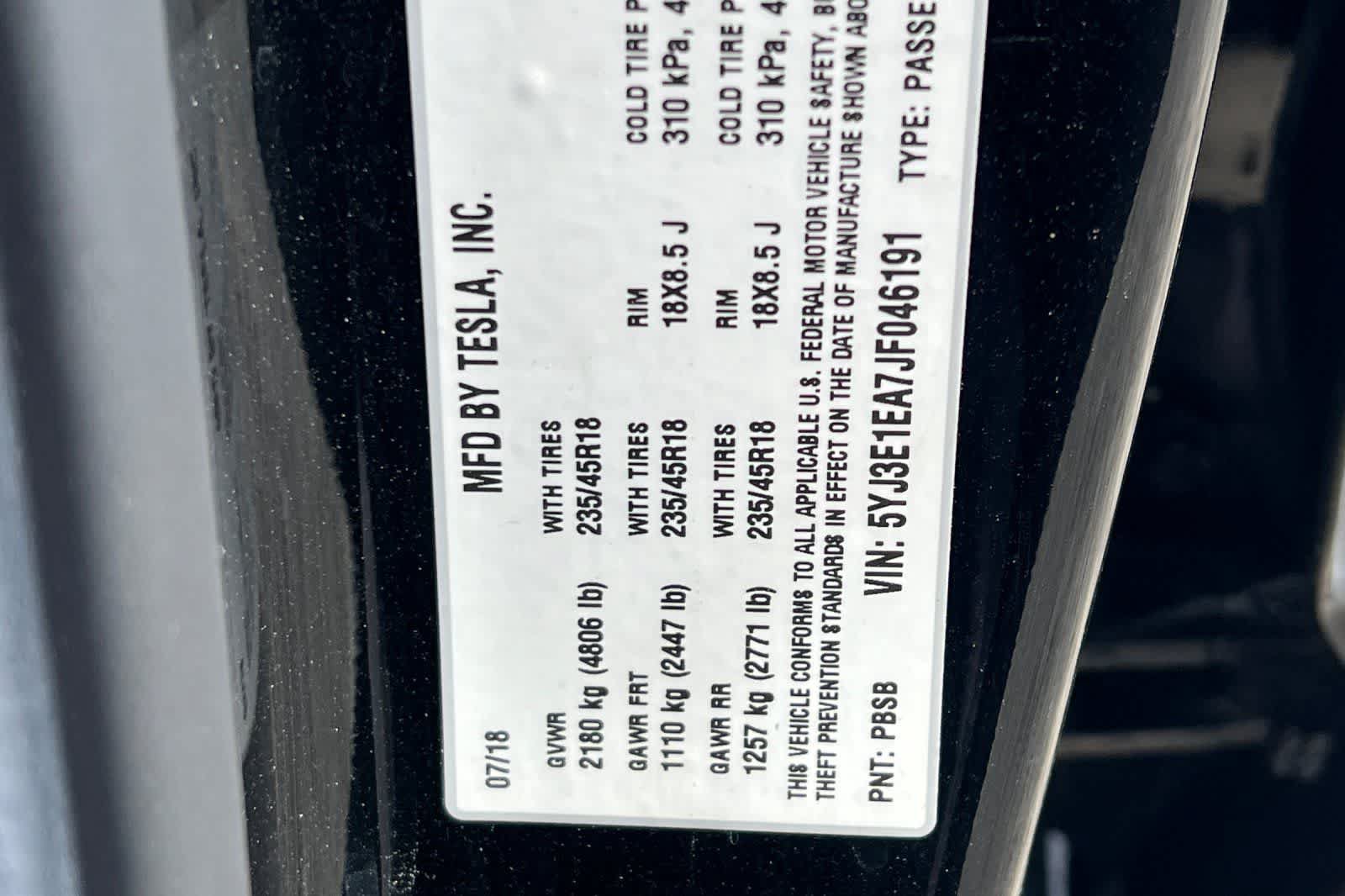 Used 2018 Tesla Model 3 Long Range RWD image 28