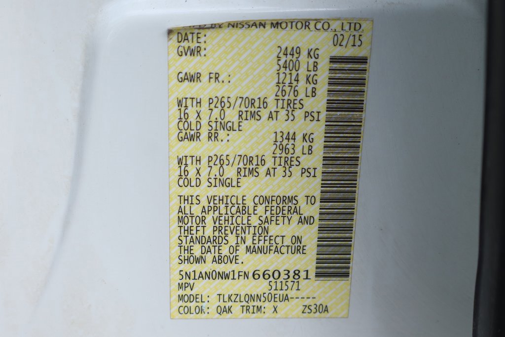 Used 2015 Nissan Xterra X image 41