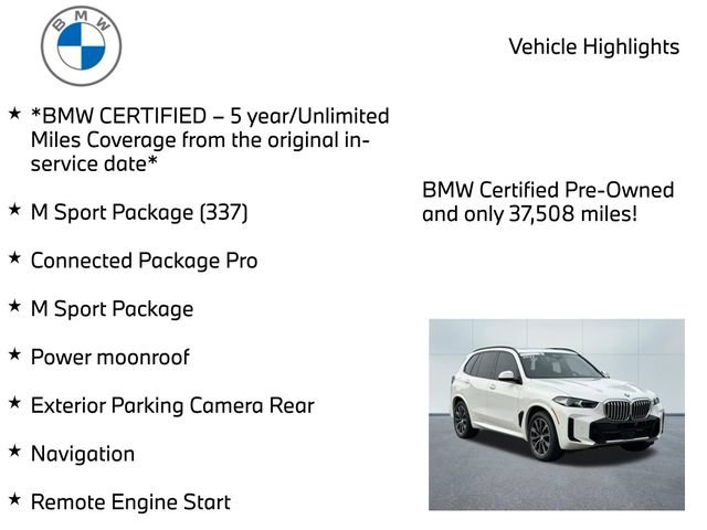 Certified 2024 BMW X5 xDrive40i w/ M Sport Package AWD/4WD image 11