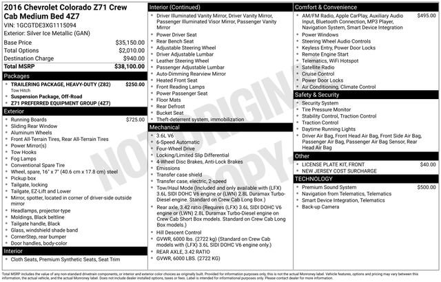 Used 2016 Chevrolet Colorado Z71 image 10