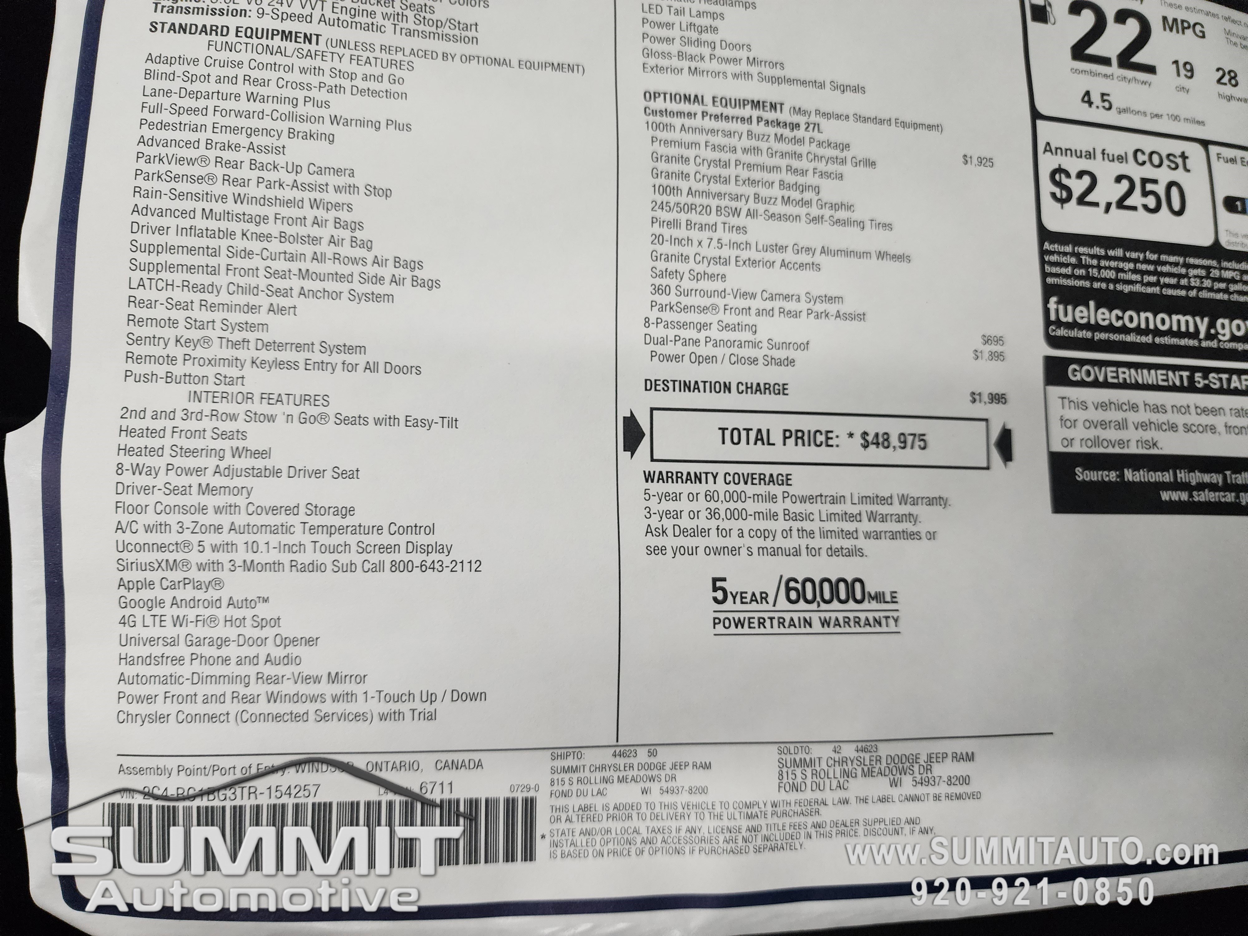 New 2026 Chrysler Pacifica Select FWD image 42