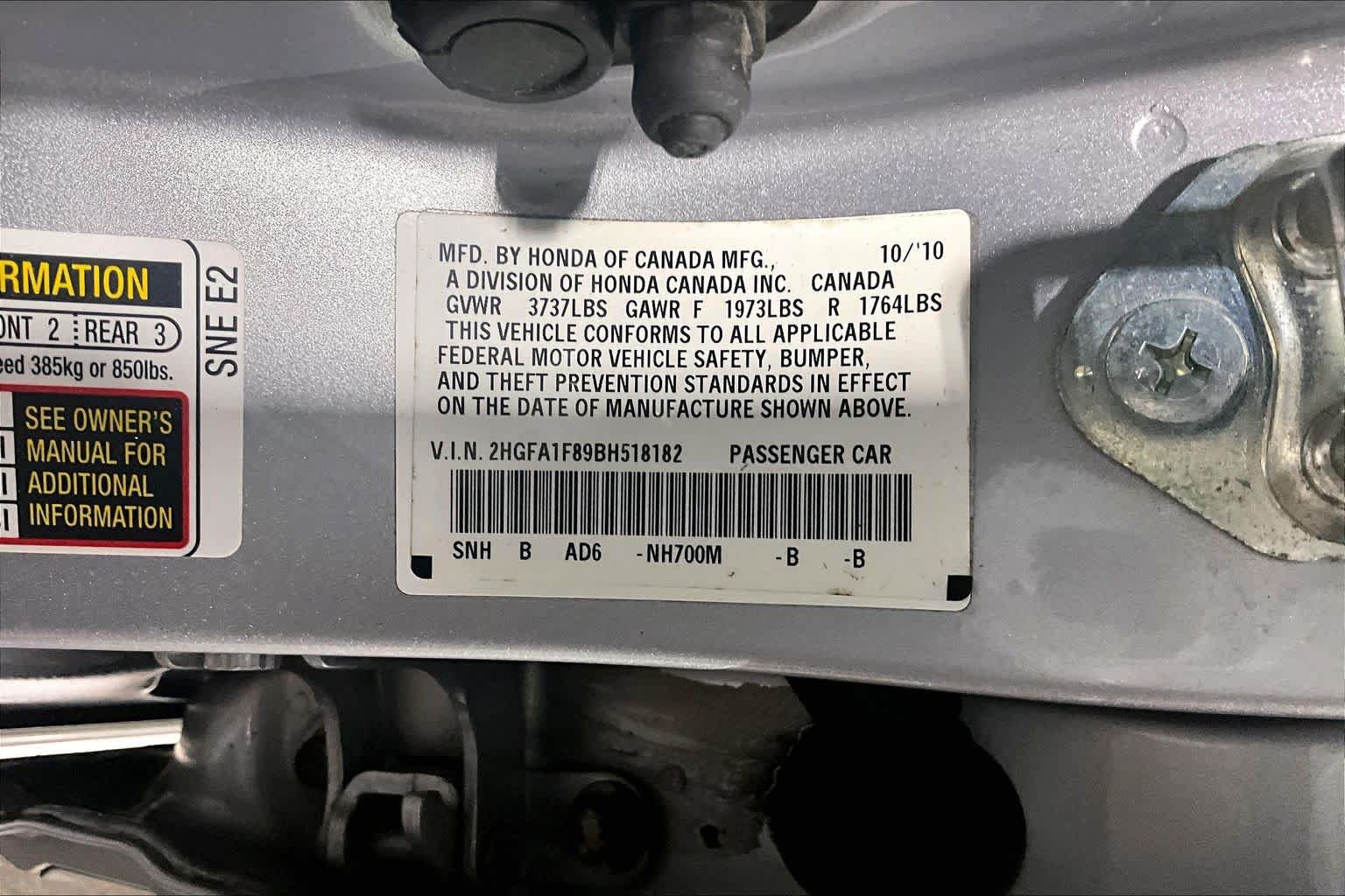 Used 2011 Honda Civic EX image 36