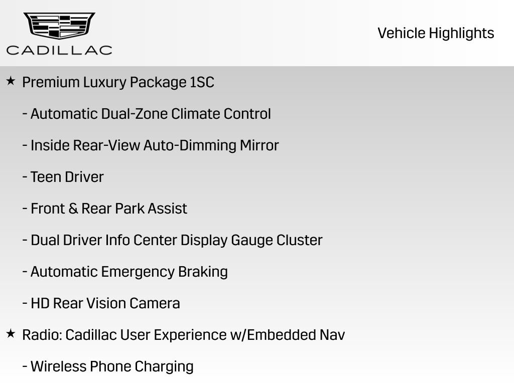 New 2025 Cadillac XT5 Premium Luxury w/ LPO, Floor Liner Package image 11