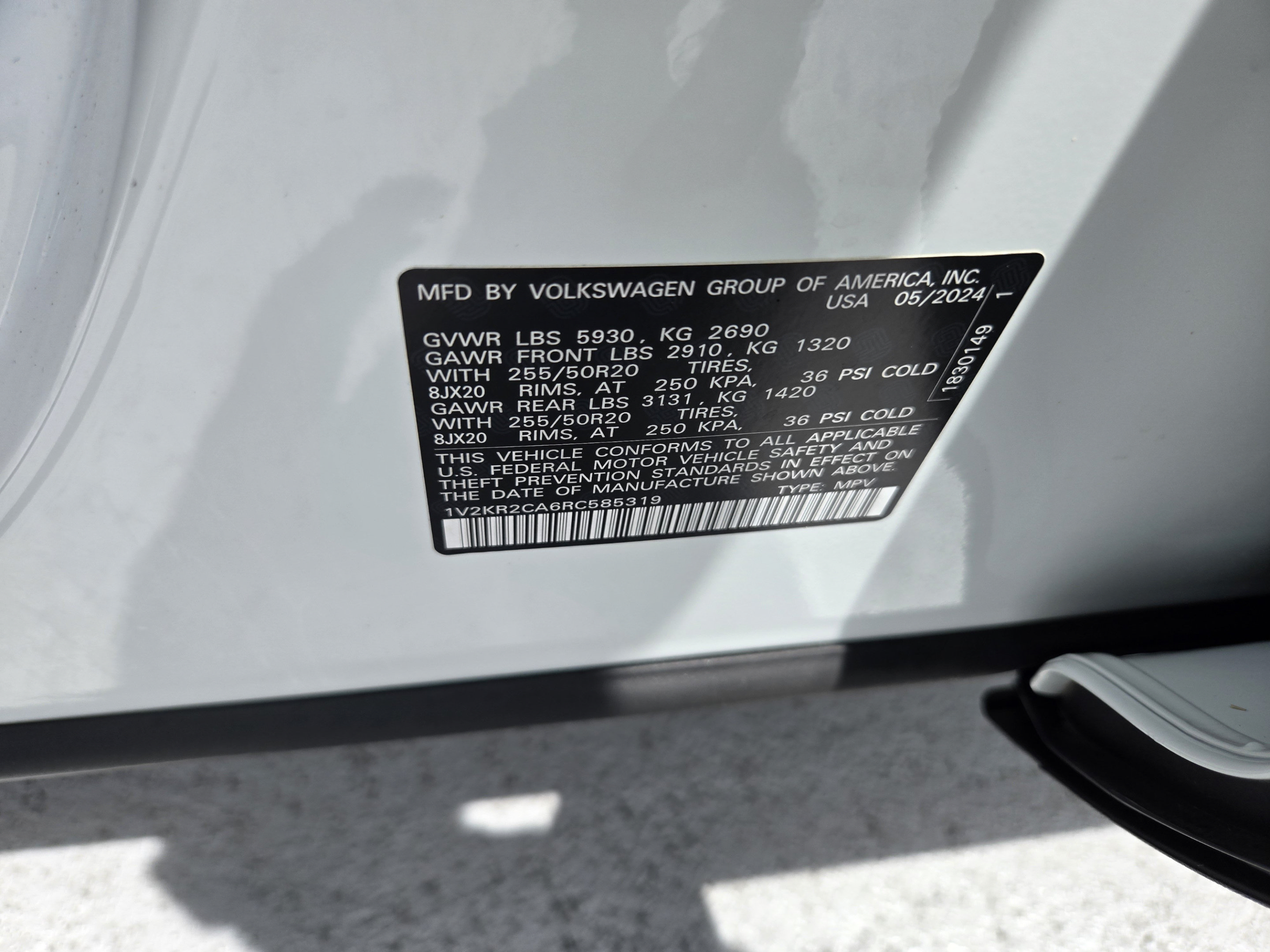 Used 2024 Volkswagen Atlas SE w/ Panoramic Sunroof Package AWD/4WD image 36
