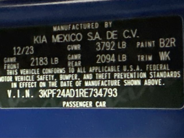 Certified 2024 Kia Forte LXS w/ LXS Technology Package FWD image 30