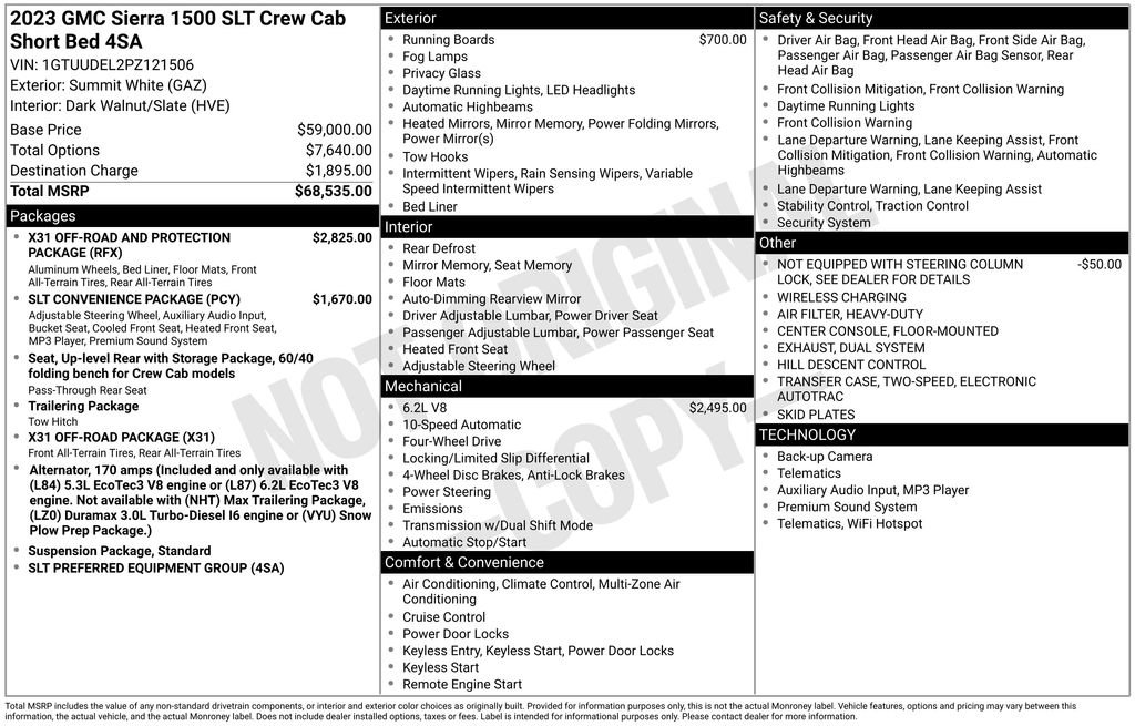 Used 2023 GMC Sierra 1500 SLT image 58