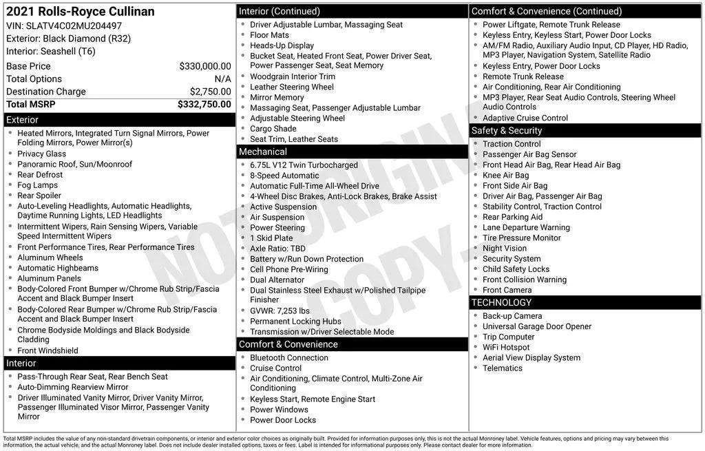 Used 2021 Rolls-Royce Cullinan image 20