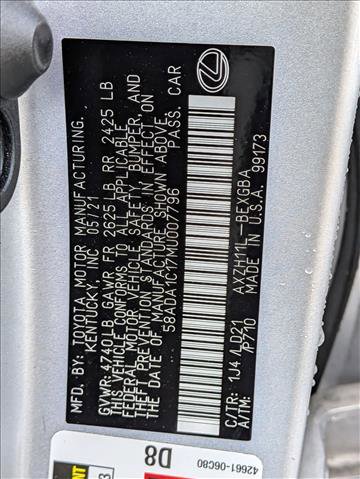 Used 2021 Lexus ES 300h w/ Premium Package FWD image 23