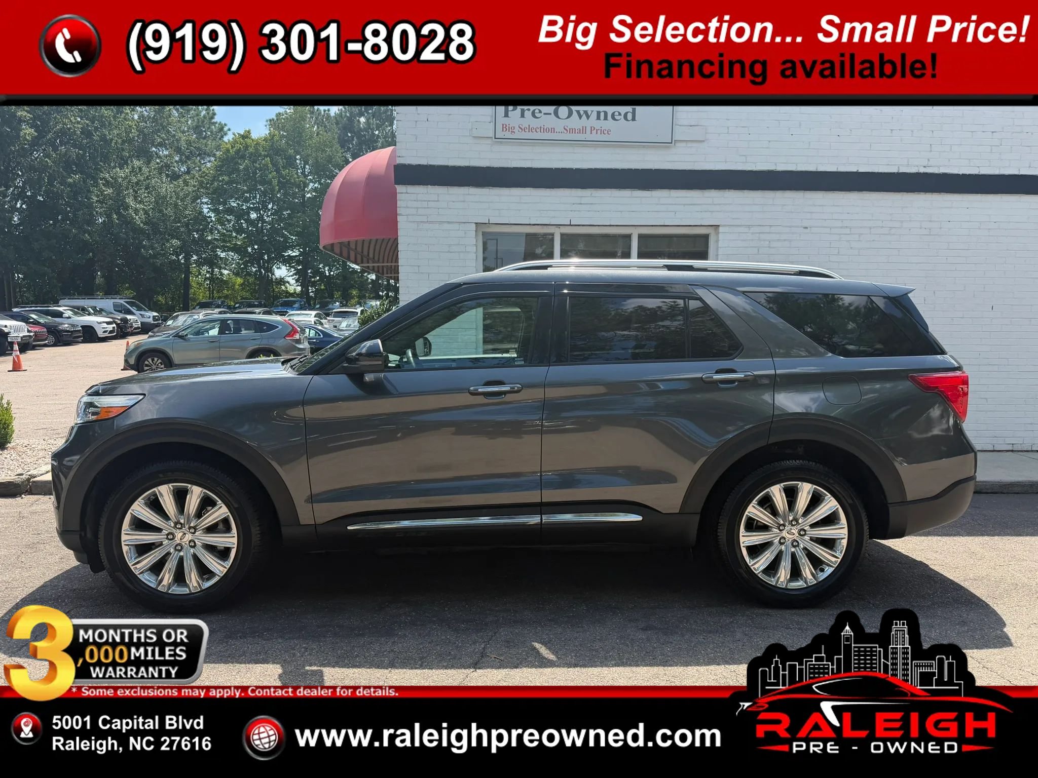 Used 2020 Ford Explorer Limited w/ Class III Trailer Tow Package
