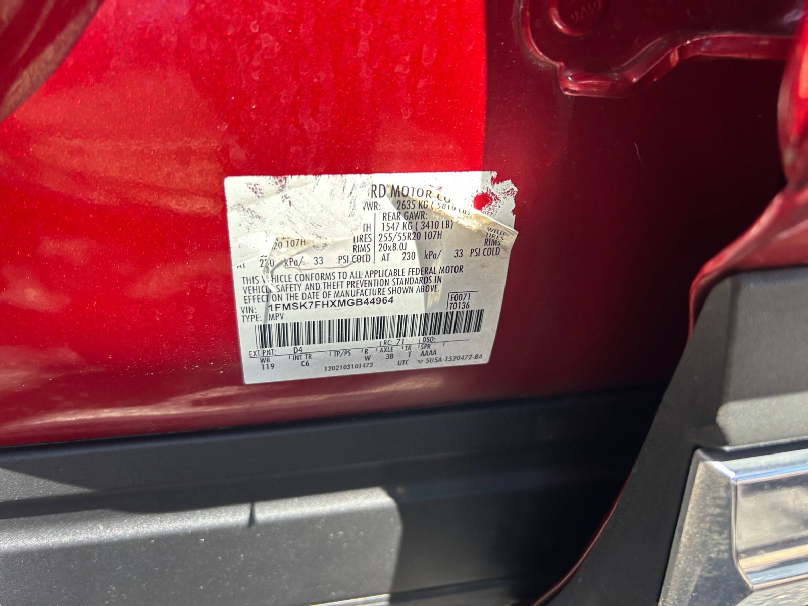 Used 2021 Ford Explorer Limited w/ Equipment Group 301A RWD image 25