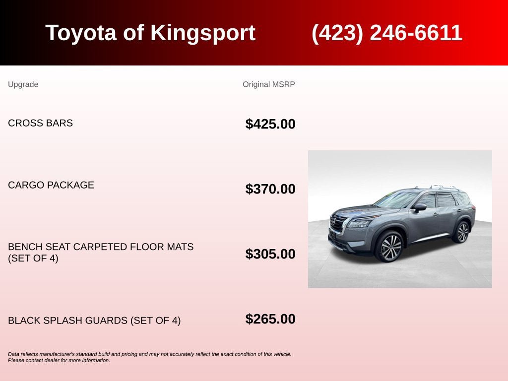 Used 2025 Nissan Pathfinder Platinum w/ Cargo Package FWD image 3