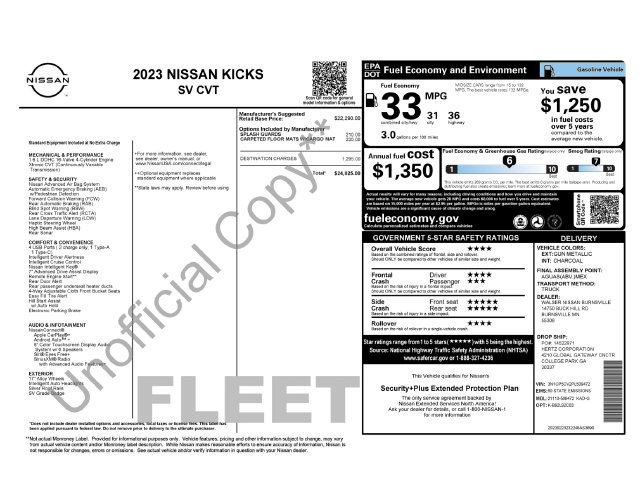 Used 2023 Nissan Kicks SV FWD image 4