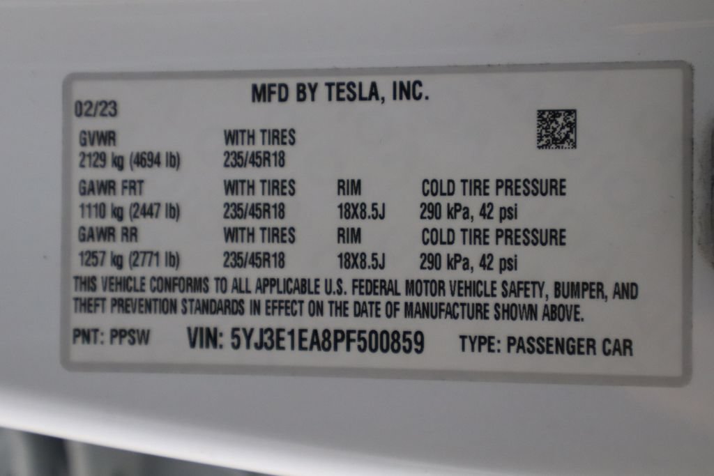 Used 2023 Tesla Model 3 Standard Range RWD image 38