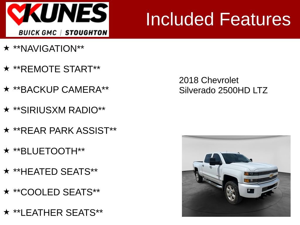 Used 2018 Chevrolet Silverado 2500 LTZ w/ Custom Sport Edition AWD/4WD image 2