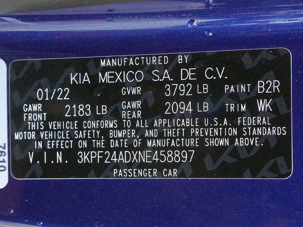 Used 2022 Kia Forte LXS FWD image 39
