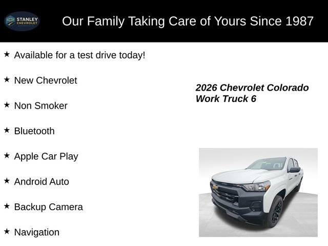 New 2026 Chevrolet Colorado W/T w/ WT Custom Package image 9