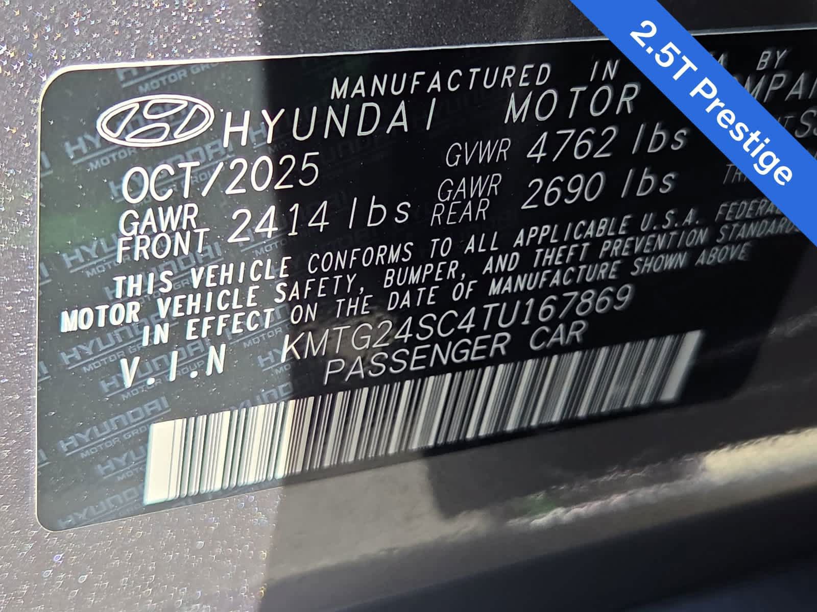 Certified 2026 Genesis G70 2.5T Prestige RWD image 25