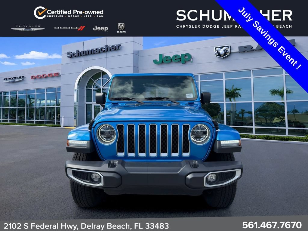 Used 2022 Jeep Wrangler Unlimited Sahara w/ LED Lighting Group AWD/4WD image 2