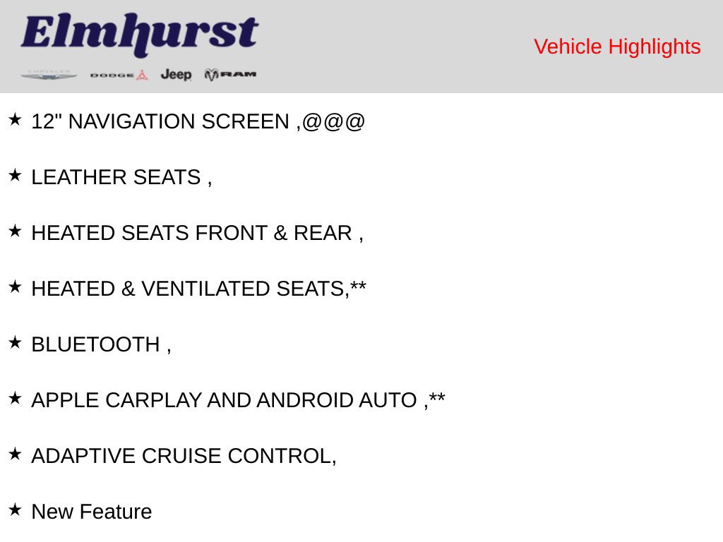 Used 2025 Jeep Grand Wagoneer L Series III w/ Rear Seat Video Group 1 AWD/4WD image 10
