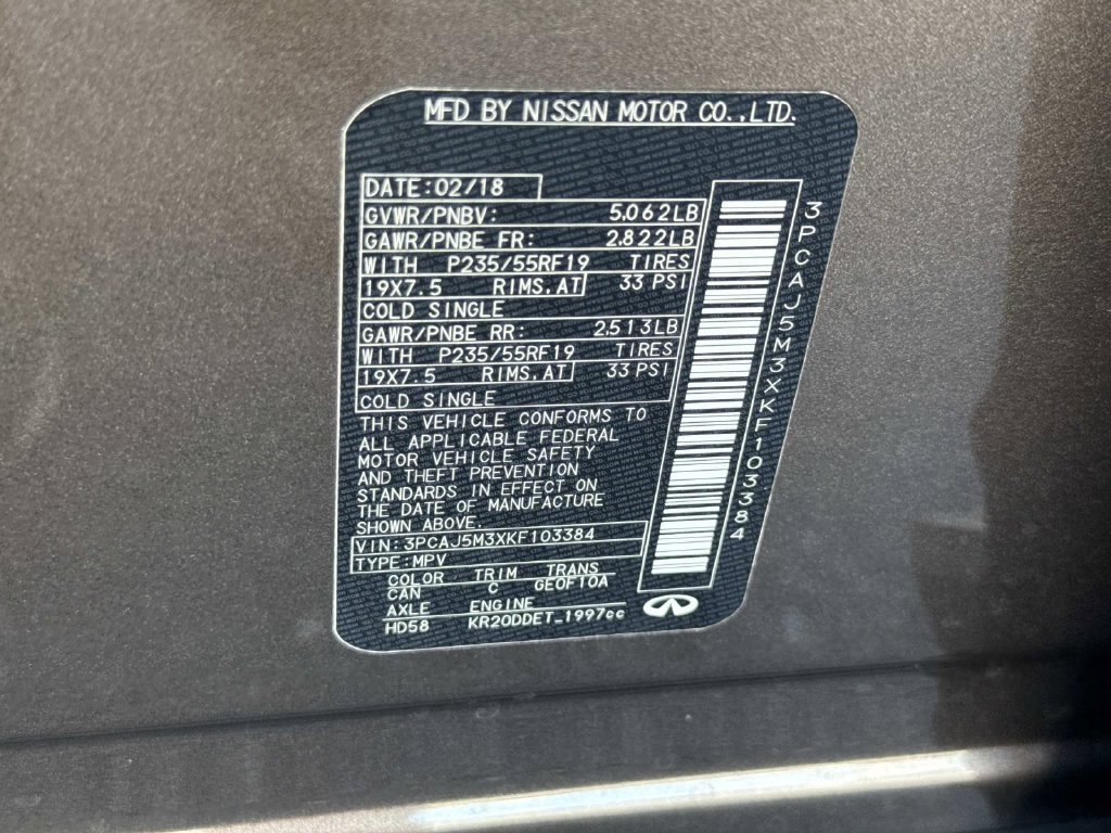 Used 2019 INFINITI QX50 Essential w/ Proactive Package AWD/4WD image 30