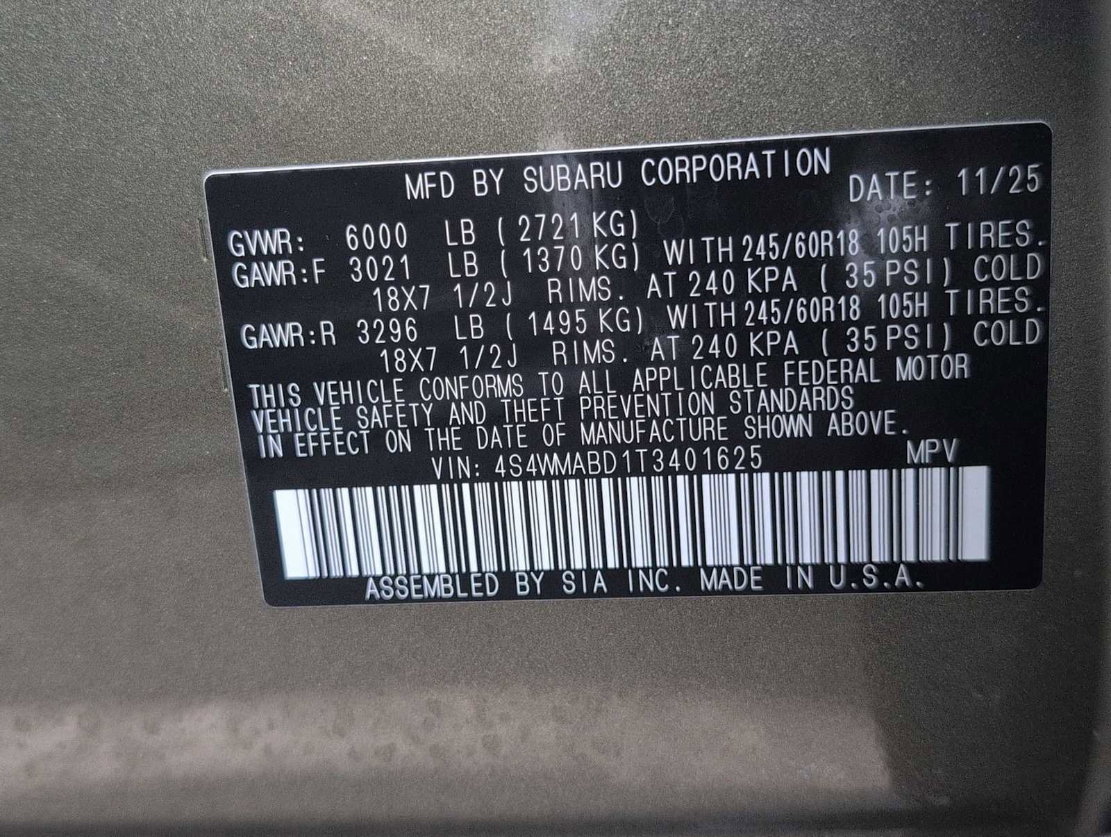 Certified 2026 Subaru Ascent Premium image 32