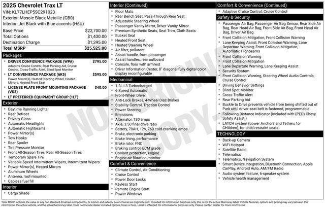 Used 2025 Chevrolet Trax LT w/ Driver Confidence Package FWD video 2