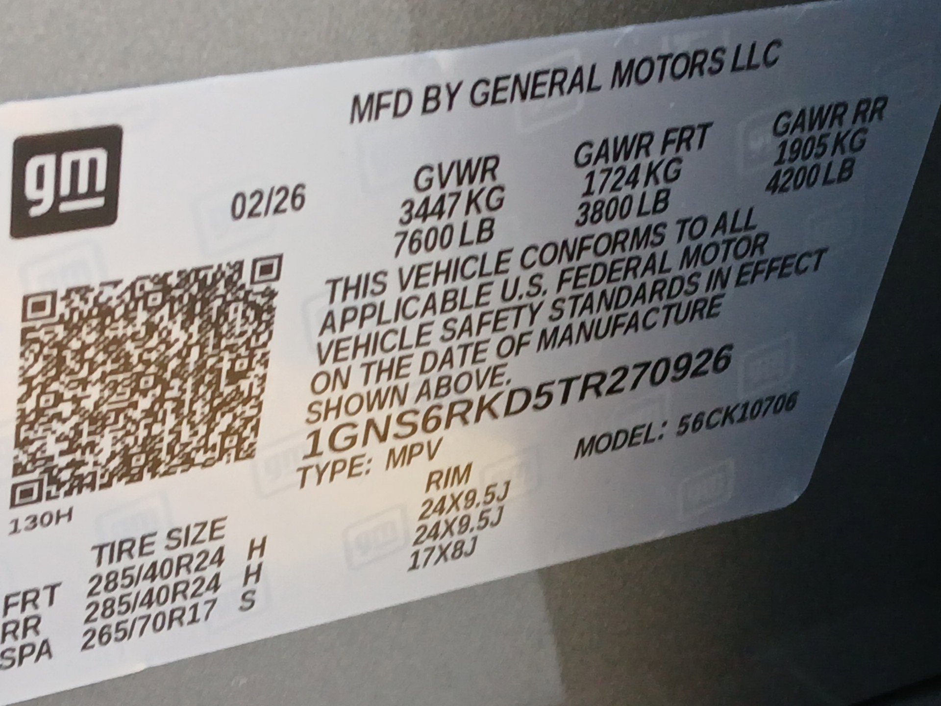 New 2026 Chevrolet Tahoe RST w/ RST Capability Package image 20