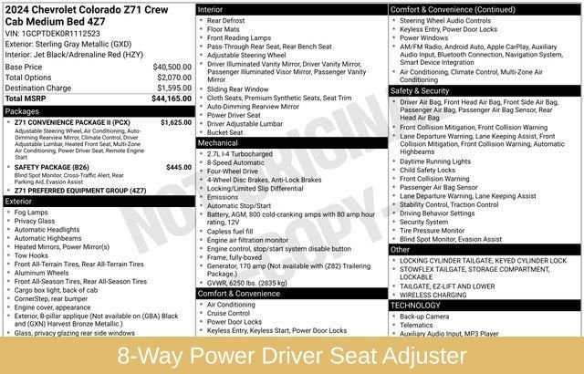 Used 2024 Chevrolet Colorado Z71 w/ Z71 Convenience Package 2 image 10