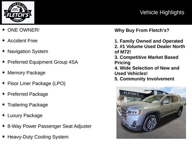 Used 2023 GMC Acadia SLT w/ Preferred Package AWD/4WD image 2