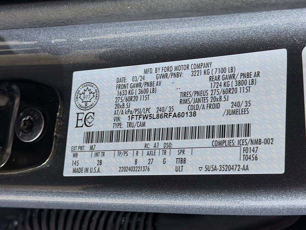 Used 2024 Ford F150 Lariat w/ Equipment Group 502A High AWD/4WD image 43