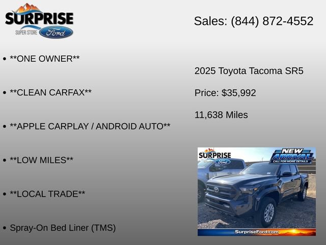 Used 2025 Toyota Tacoma SR5 AWD/4WD image 6