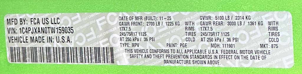 New 2026 Jeep Wrangler Sport S image 45