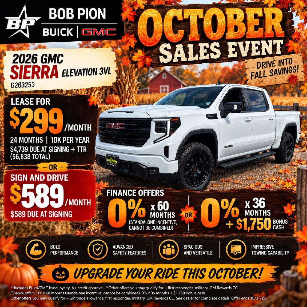New 2026 GMC Sierra 1500 Elevation