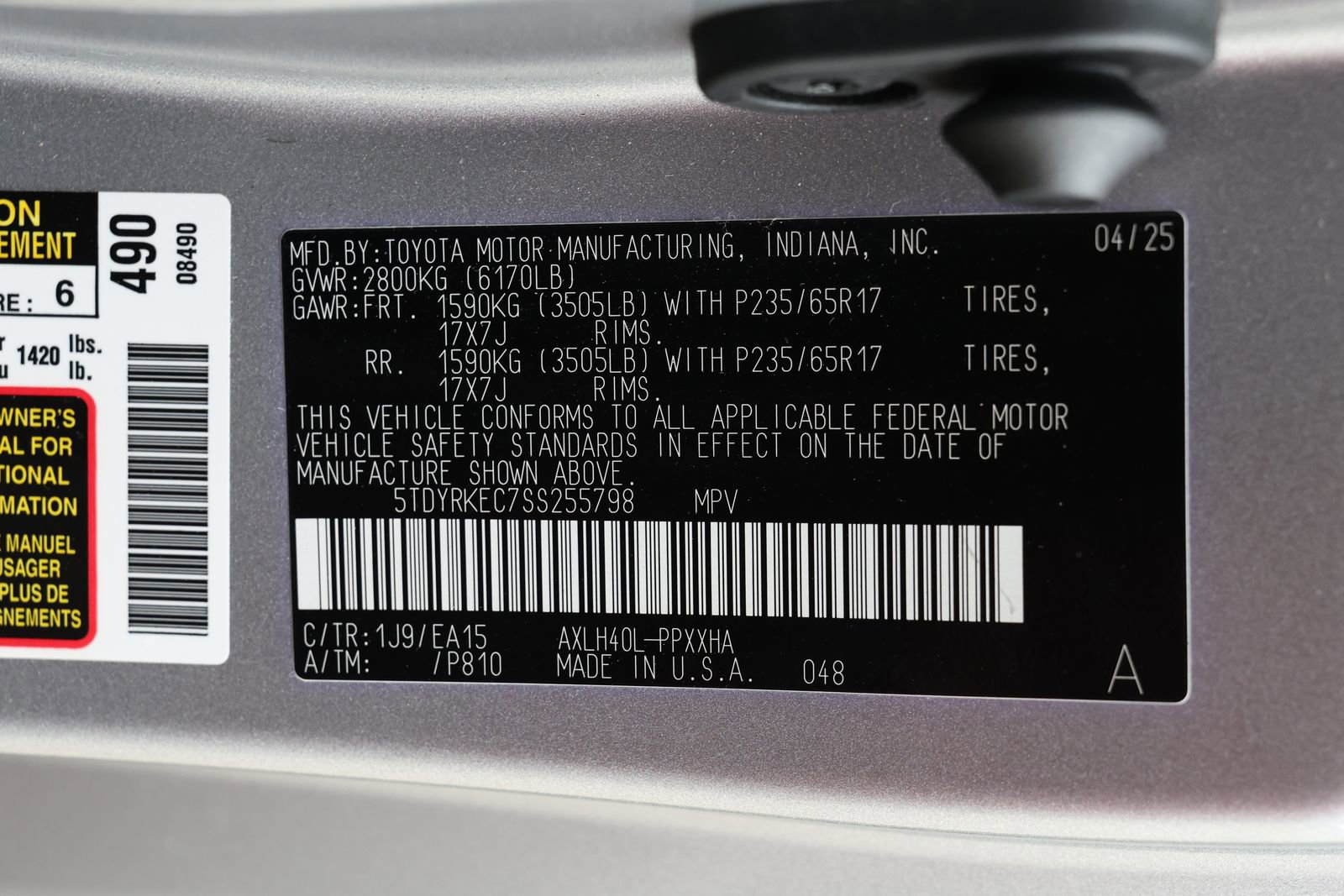 Used 2025 Toyota Sienna XLE image 35