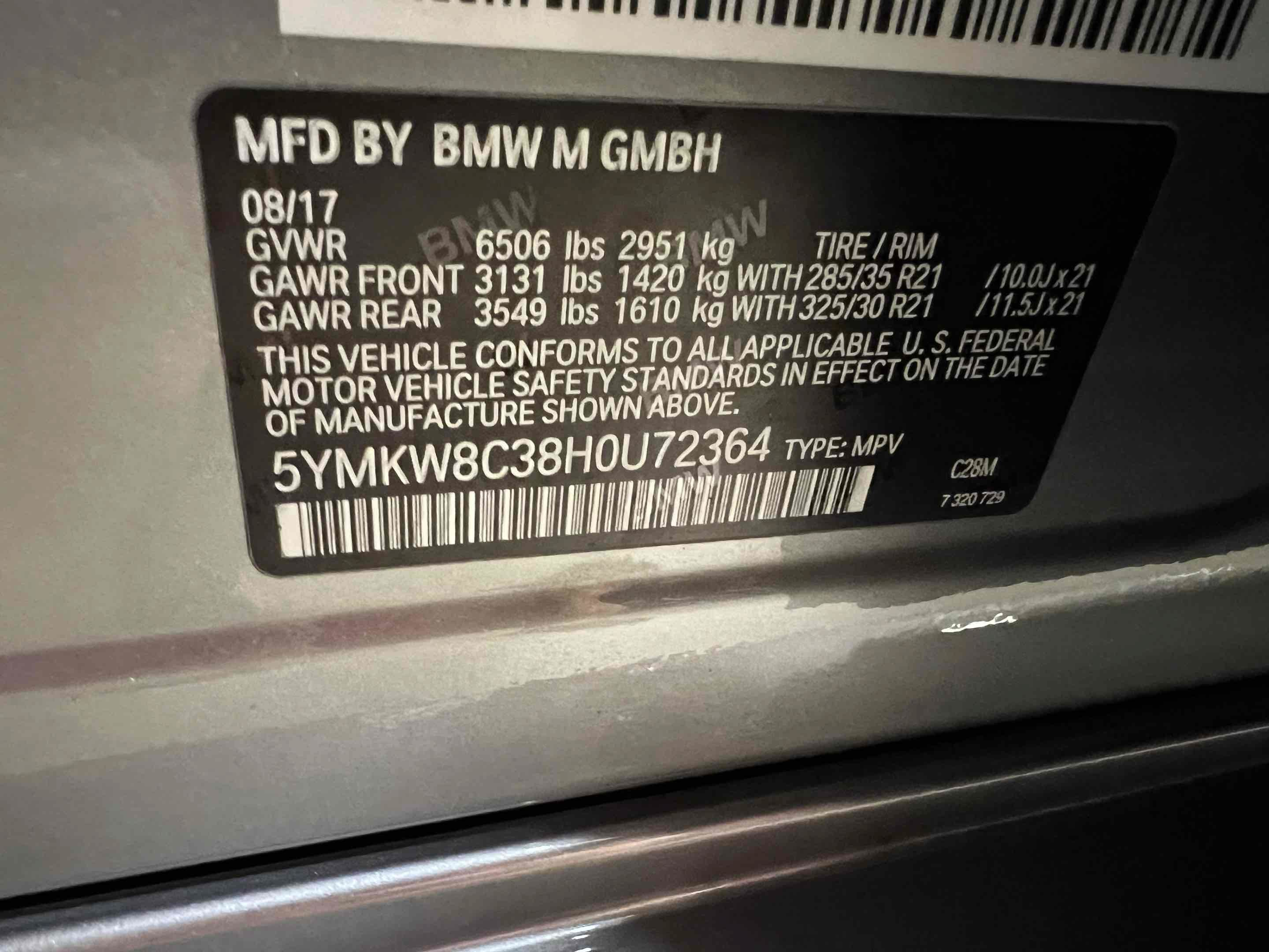 Used 2017 BMW X6 M AWD/4WD image 11