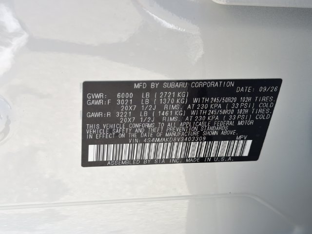 New 2027 Subaru Ascent Touring AWD/4WD image 26