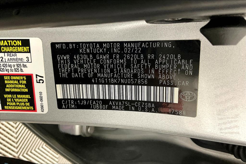 Used 2022 Toyota Camry SE image 41