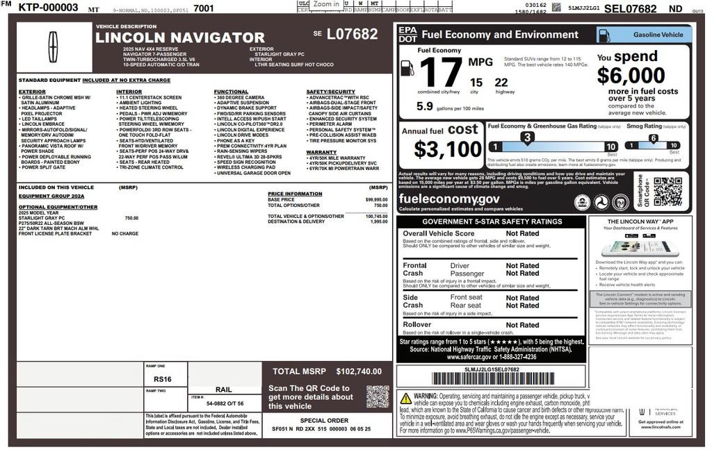 Used 2025 Lincoln Navigator Reserve AWD/4WD image 4