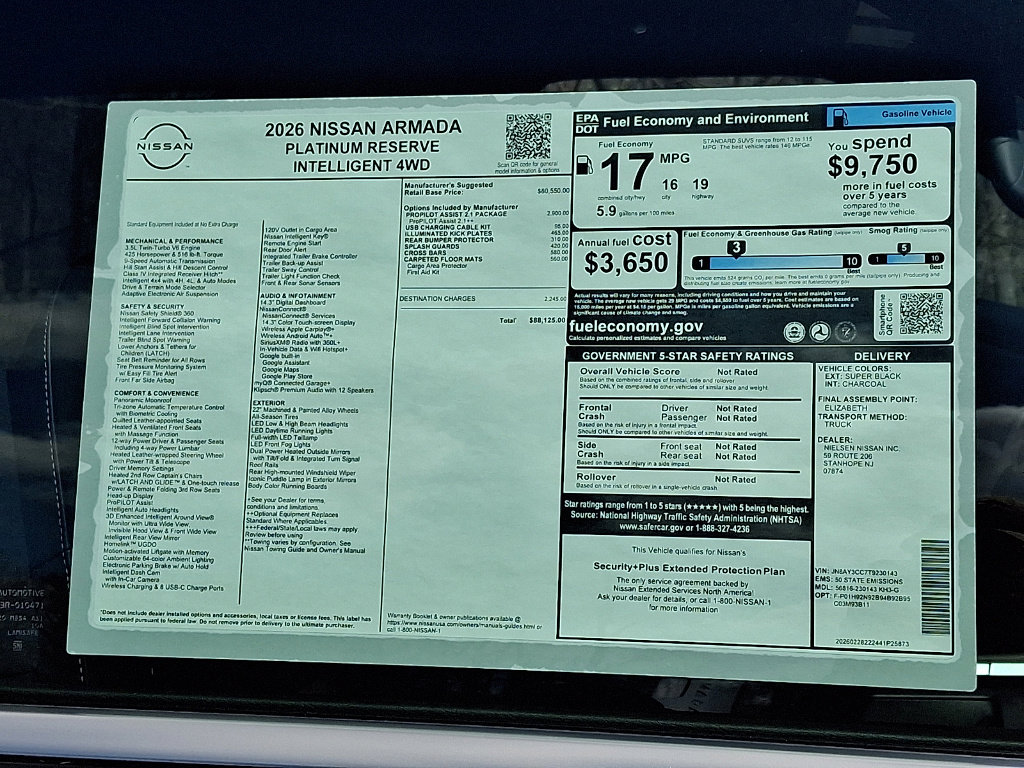 New 2026 Nissan Armada Platinum Reserve image 11