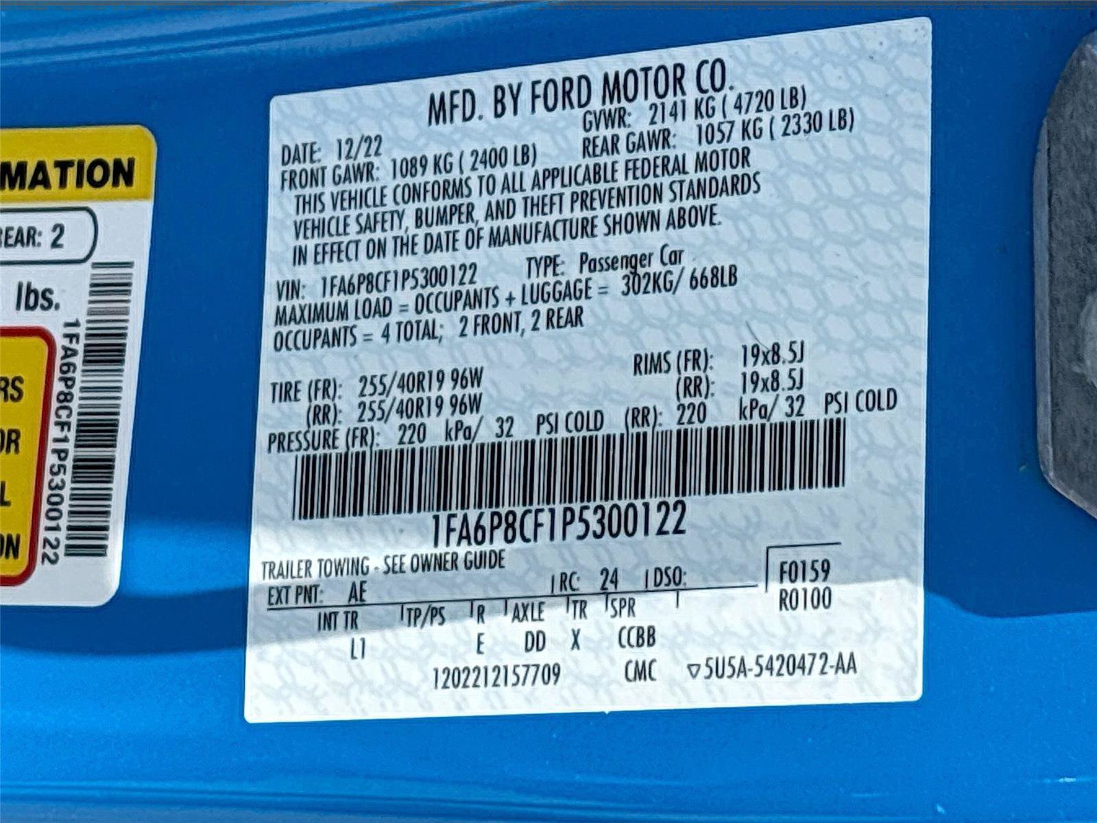 Used 2023 Ford Mustang GT Premium w/ California Special Package RWD image 31