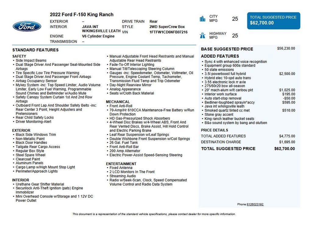 Used 2022 Ford F150 King Ranch image 50