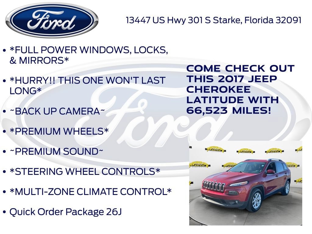 Used 2017 Jeep Cherokee Latitude w/ Comfort/Convenience Group FWD image 12
