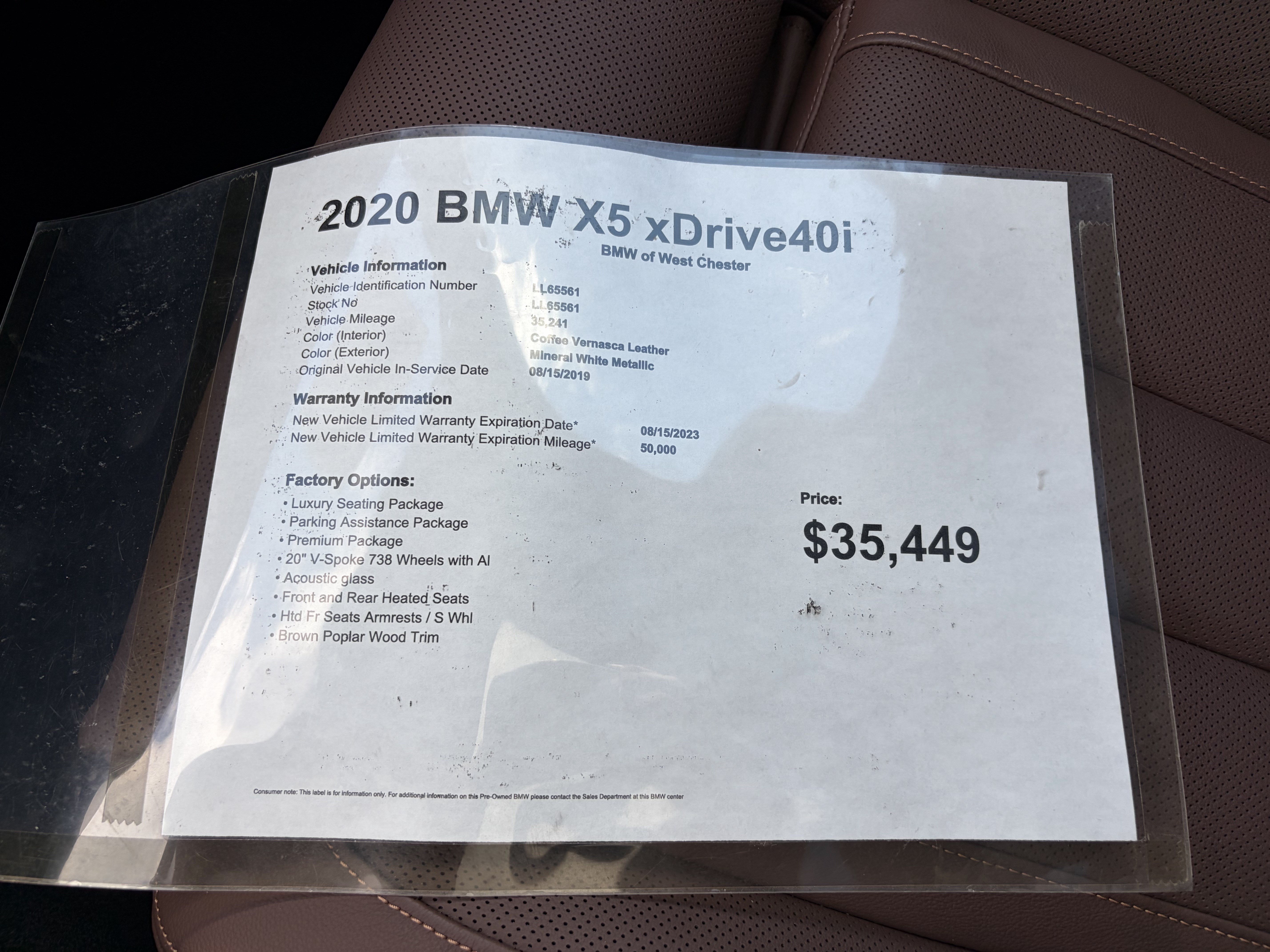 Used 2020 BMW X5 xDrive40i w/ Premium Package AWD/4WD image 17
